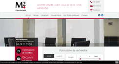 Desktop Screenshot of m2dentreprise.com